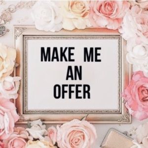 Always willing to negotiate!